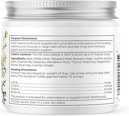 Dr. Harvey's Herbal Multi-Vitamin and Mineral Supplement for Dogs (7 Ounces)