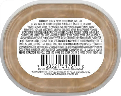 Nature's Recipe Grain Free Wet Dog Food, Chicken & Duck Recipe, 2.75 Ounce Cup (Pack of 12)