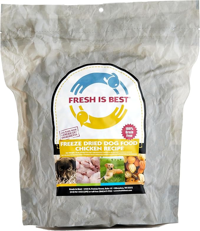 Fresh Is Best - Freeze Dried Raw Dog Food - Chicken, 8 Ounces