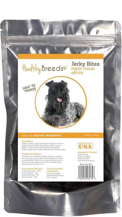 Healthy Breeds Kerry Blue Terrier Jerky Bites Chicken & Rice Recipe Dog Treats 5 oz
