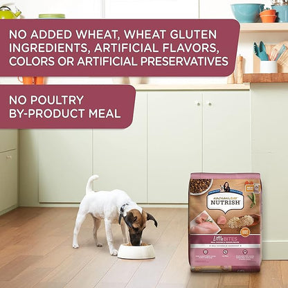 Nutrish Rachael Ray Little Bites Dry Dog Food, Chicken & Veggies Recipe for Small Breeds, 6 Pounds