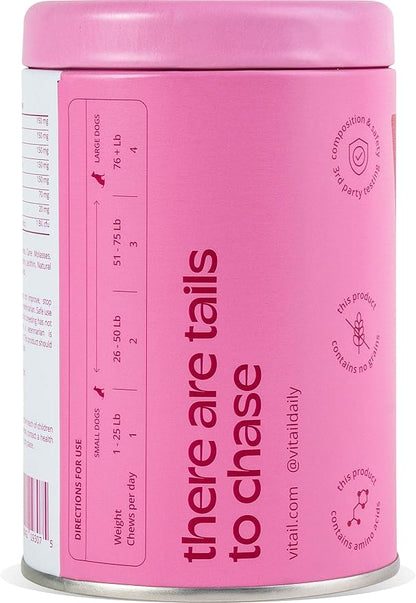 Skin Health & Seasonal Allergy Dog Chews | Quercetin, Omega-3, Bee propolis, L-Proline, L-Glycine | Supports Collagen Production, Soothes Itchy Skin & Promotes Skin Health | 90 Soft Chews