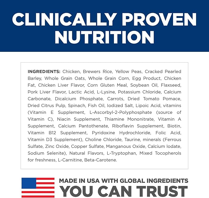 Hill's Science Diet Senior Vitality, Senior Adult 7+, Small & Mini Breeds Senior Premium Nutrition, Dry Dog Food, Chicken & Rice, 3.5 lb Bag