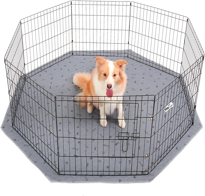Washable Pee Pads for Dogs(Playpen not Included), 71" Diameter Reusable Puppy Pads with Super Absorbent, Specifically Designed for 24inch 8 Panels Dog Playpen-Octagon