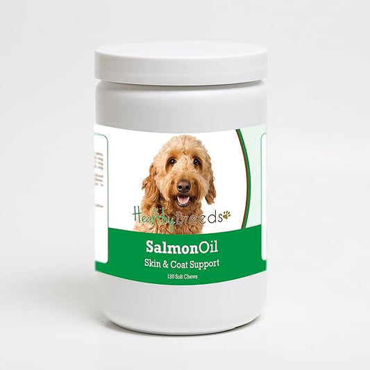 Healthy Breeds Goldendoodle Salmon Oil Soft Chews 120 Count