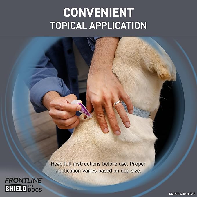 FRONTLINE Shield Flea & Tick Treatment for Large Dogs 41-80 lbs., Count of 6