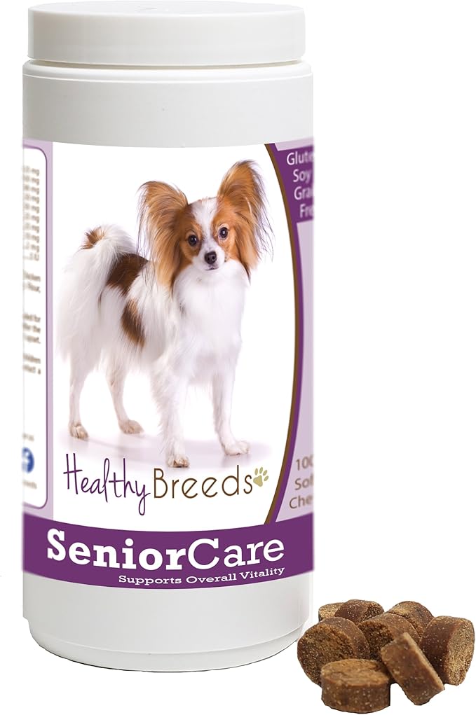 Healthy Breeds Papillon Senior Dog Care Soft Chews 100 Count