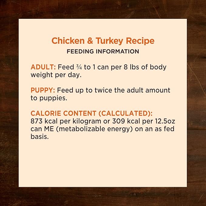 Wellness CORE Hearty Cuts Natural Wet Grain Free Canned Dog Food, Chicken & Turkey, 12.5-Ounce Can (Pack of 12)