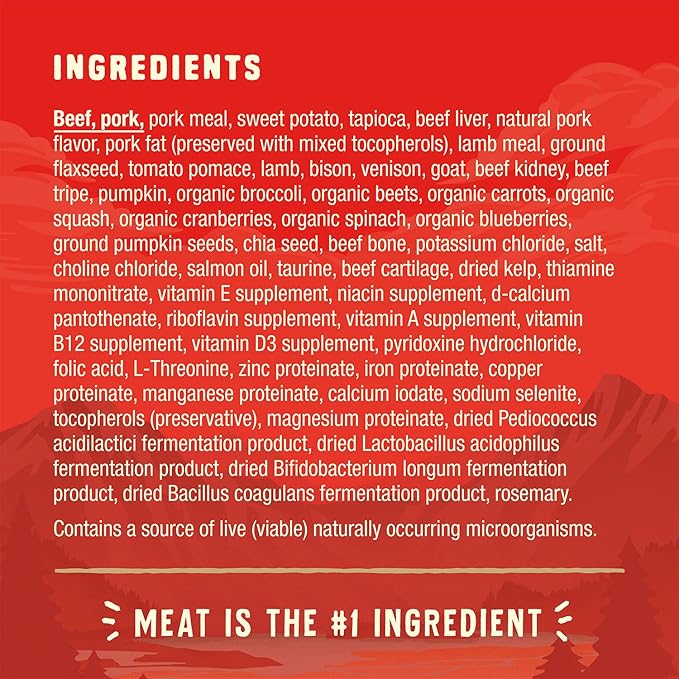 Stella & Chewy's Wild Red Dry Dog Food Raw Coated High Protein Grain & Legume Free Red Meat Recipe, 21 lb. Bag