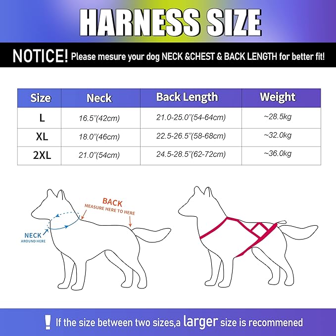 PET ARTIST Dog Weight Pulling Harness,Speed Training,Work Out Dog Sled Harness for Medium,Large Dogs,BLUE,2XL