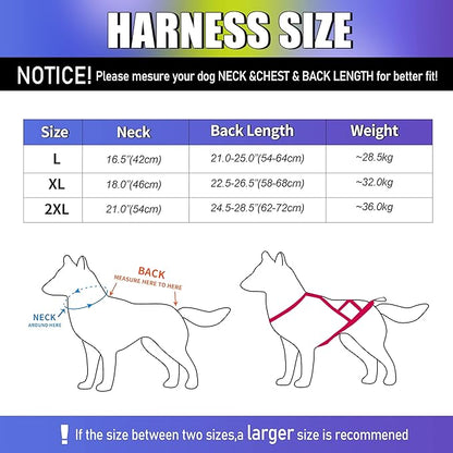 PET ARTIST Dog Weight Pulling Harness,Speed Training,Work Out Dog Sled Harness for Medium,Large Dogs,BLUE,2XL