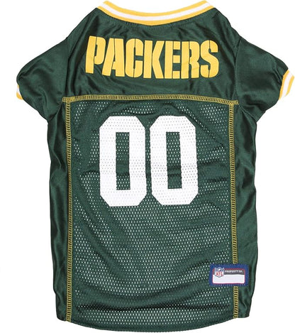 NFL Green Bay Packers Dog Jersey, Size: 3X-Large. Best Football Jersey Costume for Dogs & Cats. Licensed Jersey Shirt