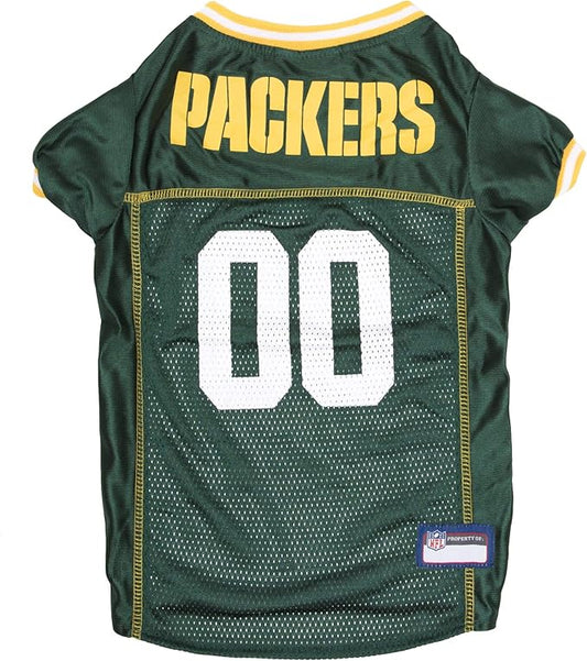 NFL Green Bay Packers Dog Jersey, Size: 3X-Large. Best Football Jersey Costume for Dogs & Cats. Licensed Jersey Shirt