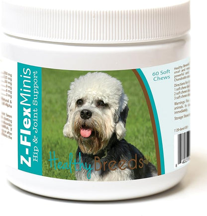 Healthy Breeds Dandie Dinmont Terrier Z-Flex Minis Hip and Joint Support Soft Chews 60 Count