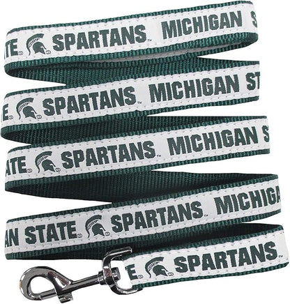 Pets First Collegiate Pet Accessories, Dog Leash, Michigan State Spartans, Medium