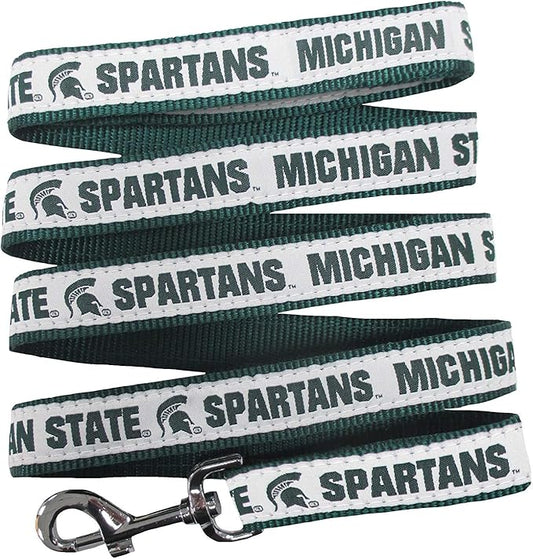Pets First Collegiate Pet Accessories, Dog Leash, Michigan State Spartans, Medium