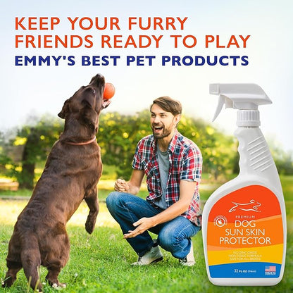 EBPP Dog Sunscreen Sun Skin Protector Spray 32 oz - Safe for All Breeds with No Zinc Oxide - Pet Protection and Moisturizer for Skin, Coat, Nose, Ears