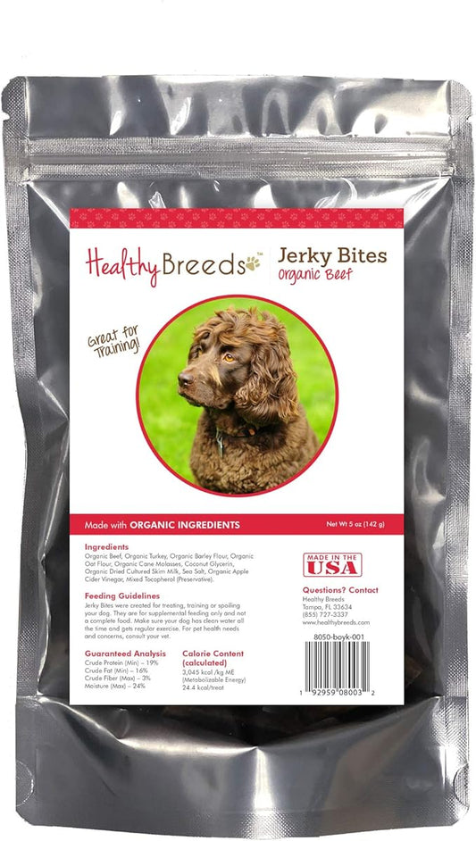 Healthy Breeds Boykin Spaniel Jerky Bites Beef Recipe Dog Treats 5 oz