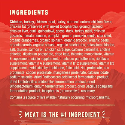 Stella & Chewy's Wild Red Dry Dog Food Raw Coated High Protein Wholesome Grains Prairie Recipe, 21 lb. Bag