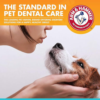Arm & Hammer for Pets Dental Enzymatic Toothpaste for Dogs | No More Doggie Breath | Dog Toothpaste Safe for All Dogs and Puppies, Advanced Care, Chicken Flavor 2.5 Ounce (Pack of 1)