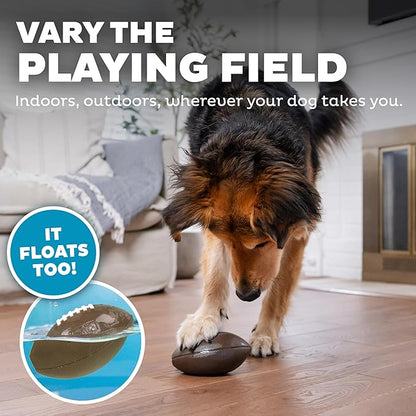 Outward Hound Sport Ballz Football Treat-Dispensing Fetch Ball Dog Toy
