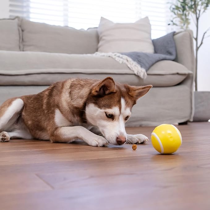 Outward Hound Sport Ballz Tennis Ball Treat-Dispensing Fetch Ball Dog Toy