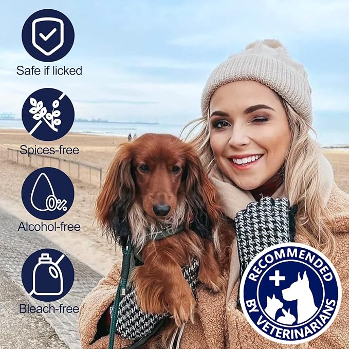 Pet Hygiene Wipes, Coconut-Scented Moisturizing Grooming Wipes for Dogs and Cats, Cleansing & Deodorizing Anal Gland Wipes for Paws and Butt, Gentle and Effective, 100 Count (100 pcs)