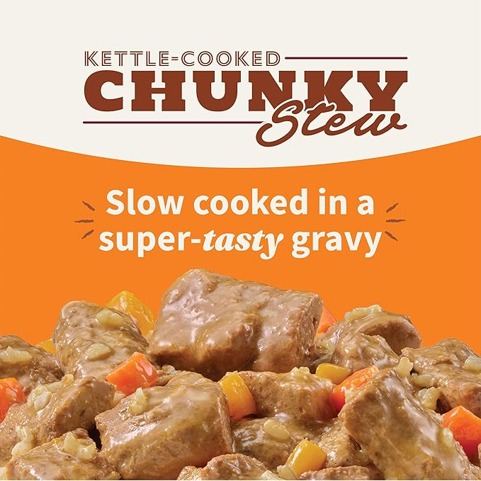 Halo Elevate Wet Dog Food, Kettle Cooked Chunky Healthy Grains Chicken Stew with Carrots, Pumpkin & Brown Rice, 12.7oz (Pack of 6)