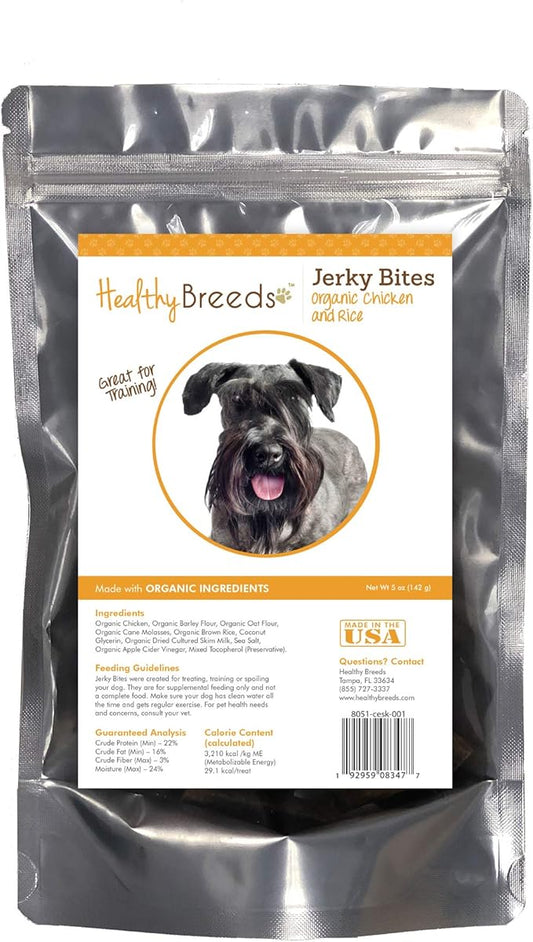 Healthy Breeds Cesky Terrier Jerky Bites Chicken & Rice Recipe Dog Treats 5 oz