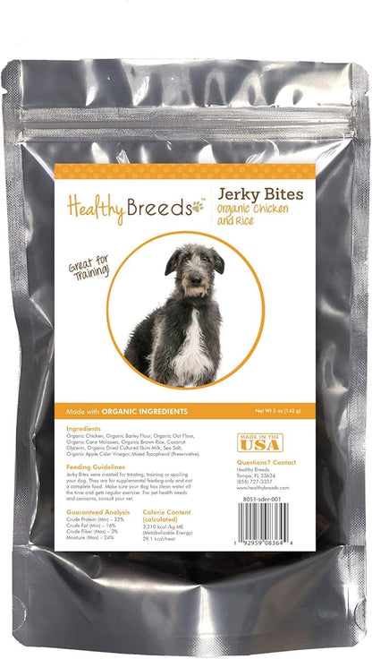Healthy Breeds Scottish Deerhound Jerky Bites Chicken & Rice Recipe Dog Treats 5 oz