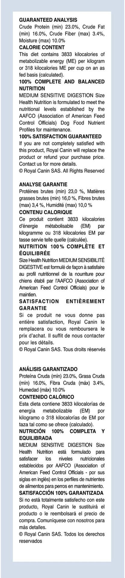 Royal Canin Medium Digestive Care Dry Dog Food, 17 lb bag