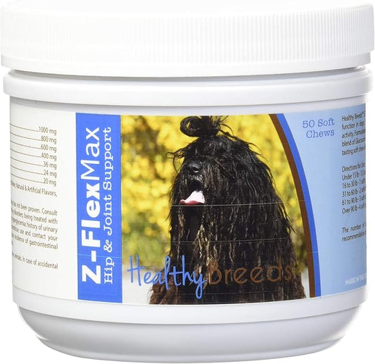 Healthy Breeds Bergamasco Z-Flex Max Hip and Joint Soft Chews 50 Count