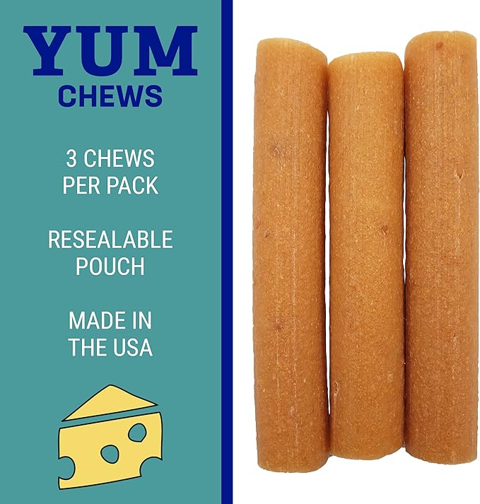 Himalayan Dog Chew Yak Cheese Dog Chews, 100% Natural, Long Lasting, Gluten Free, Healthy & Safe Dog Treats, Lactose & Grain Free, Protein Rich, Medium, 4.5 oz