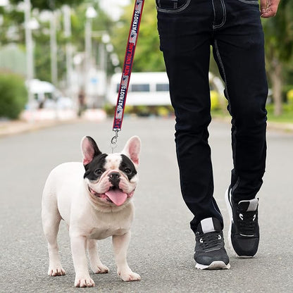 NFL PET Leash New England Patriots Dog Leash, Small Football Team Leash for Dogs & Cats. A Shiny & Colorful Cat Leash & Dog Leash Licensed by The NFL