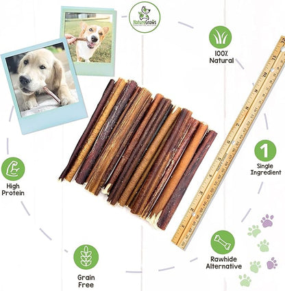 Nature Gnaws Small Bully Sticks for Dogs - Premium Natural Beef Dental Bones - Long Lasting Dog Chew Treats for Small Dogs & Puppies - Rawhide Free 15 Count (Pack of 1)