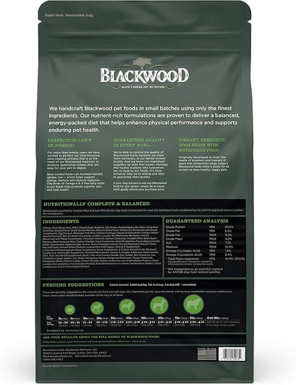Blackwood Pet Food 22245 Adult Dog, Lean/Senior, Chicken Meal & Brown Rice Recipe, 15Lb.