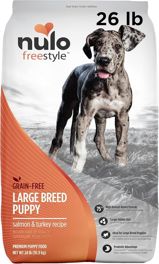 Nulo Freestyle Dry Puppy Food, Premium Grain-Free Larger Kibble to Support Proper Chewing, High Animal-Based Protein and Balanced Levels of Calcium & Phosphorus for Healthy Bone Development