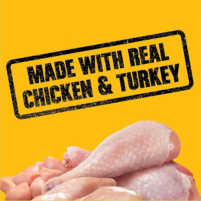 PEDIGREE High Protein Adult Canned Wet Dog Food, Chicken & Turkey Flavor in Gravy, (12) 13.2 oz. Cans