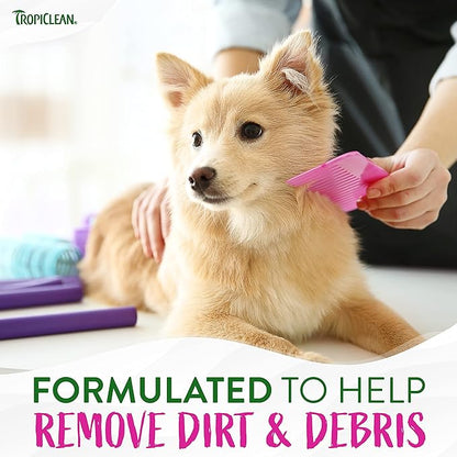 TropiClean Berry & Coconut Deep Cleansing Dog Shampoo | Deodorizing Dog Shampoo | Natural Pet Shampoo Derived from Natural Ingredients | Cat Friendly | Made in the USA | 1 gal.