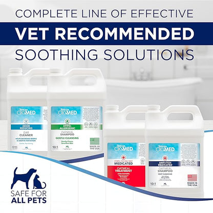 TropiClean Oxymed Cat & Dog Ear Cleaner Solution | Care Solution for Pet Ears | Suitable for Dogs & Cats | 1 Gallon