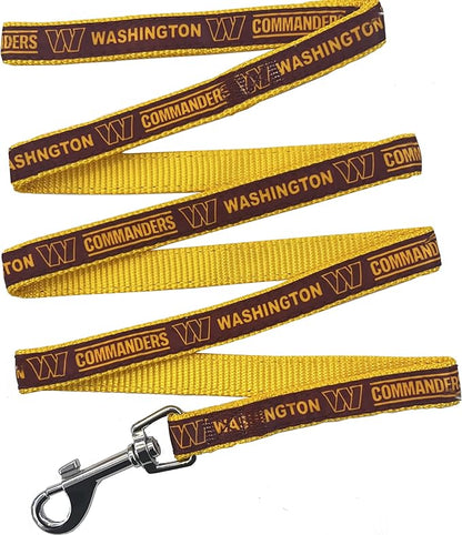 NFL PET Leash Washington Commanders Dog Leash, Large Football Team Leash for Dogs & Cats. A Shiny & Colorful Cat Leash & Dog Leash Licensed by The NFL