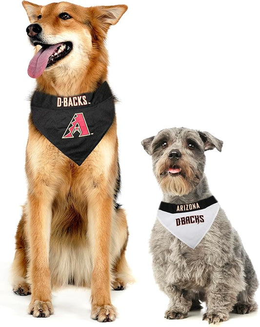 Pets First DMB-3217-S-M MLB Arizona Diamondbacks Reversible Pet Bandana, Small/Medium, MLB Team Color