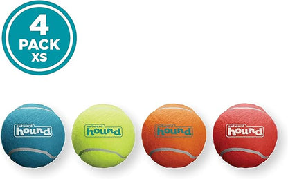 Outward Hound Squeaker Ballz Fetch Dog Toy, XS - 4 Pack
