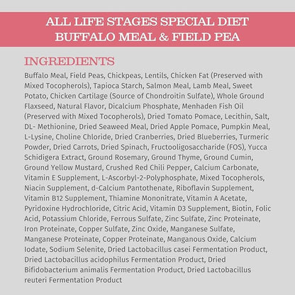 Blackwood Special Diet All Life Stages Dry Dog Food, 5Lb., Buffalo Meal & Field Pea Recipe, with Superfood Ingredients, Grain Free Dog Food