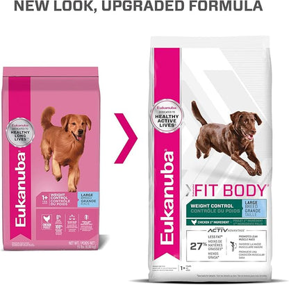 Eukanuba Fit Body Weight Control Large Breed Dry Dog Food, 28 lb