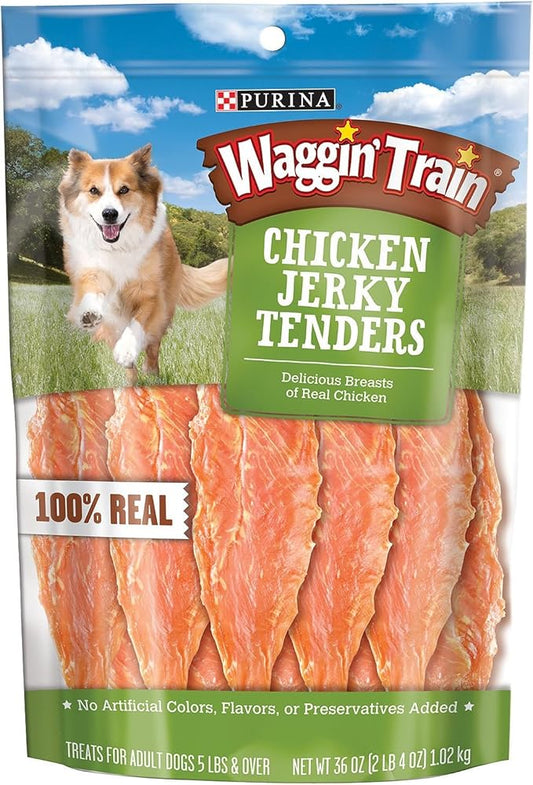 Purina Waggin' Train 100% Real Chicken Jerky Tenders Dog Treats - 2.25 lbs (36 oz.)