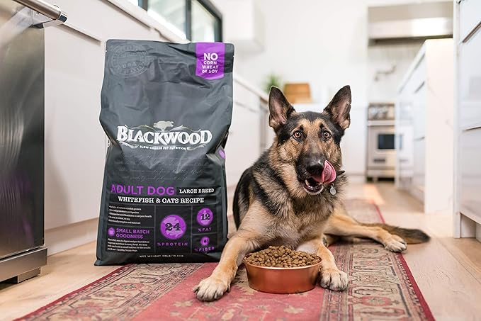 Blackwood Pet Food 22403 Adult Dog, Large Breed, Whitefish Meal & Oatmeal Recipe, 30Lb.