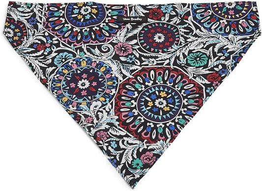 Vera Bradley Women's Cotton Pet Bandana, Stained Glass Medallion - Recycled Cotton, One Size