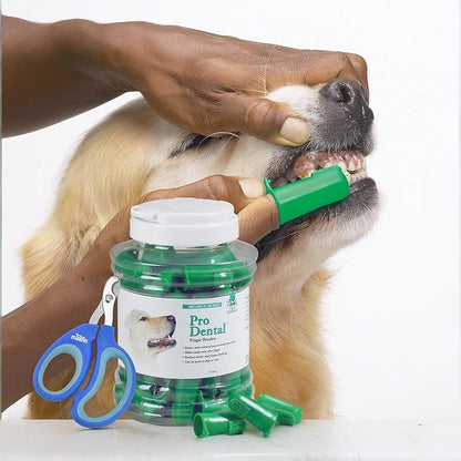 Prodental Dog Finger Tooth Brush, 50 Pcs Finger Toothbrush for Dogs, Cats & Small Pets