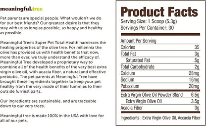 Heart Health for Dogs, Fiber Supplement for Digestive Health, Heart Health & Gut Health, Coat & Joint Health, Made in USA, Only Two Natural Ingredients, 5 Pack